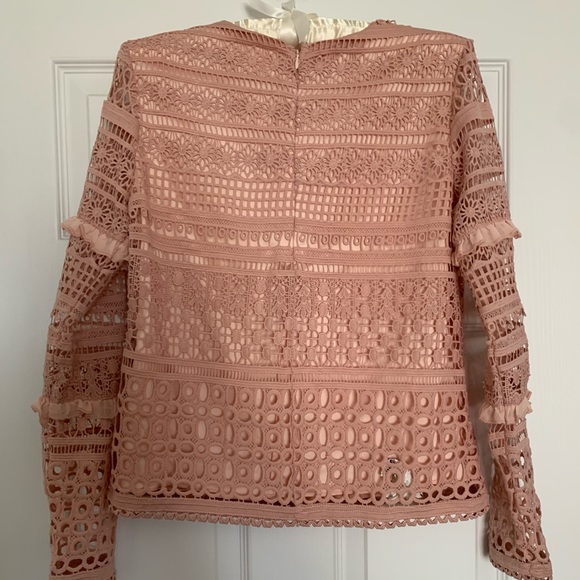 ✨HOST PICK X 2✨RACHEL PARCELL pink lace top | EUC | Size: XS - Picture 4 of 6